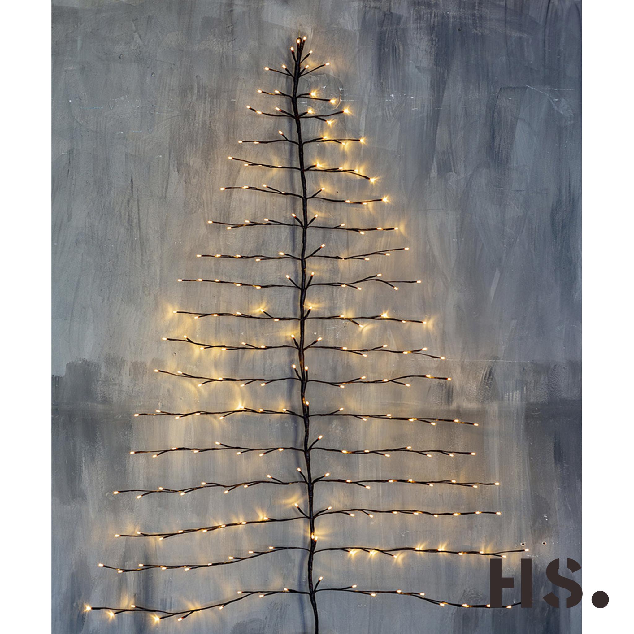 Allergisch Vervolgen salami Home Society - Tree Wall - Bonn -Maat L - Kerstverlichting - Wand  kerstboom- 240cm - Spant7