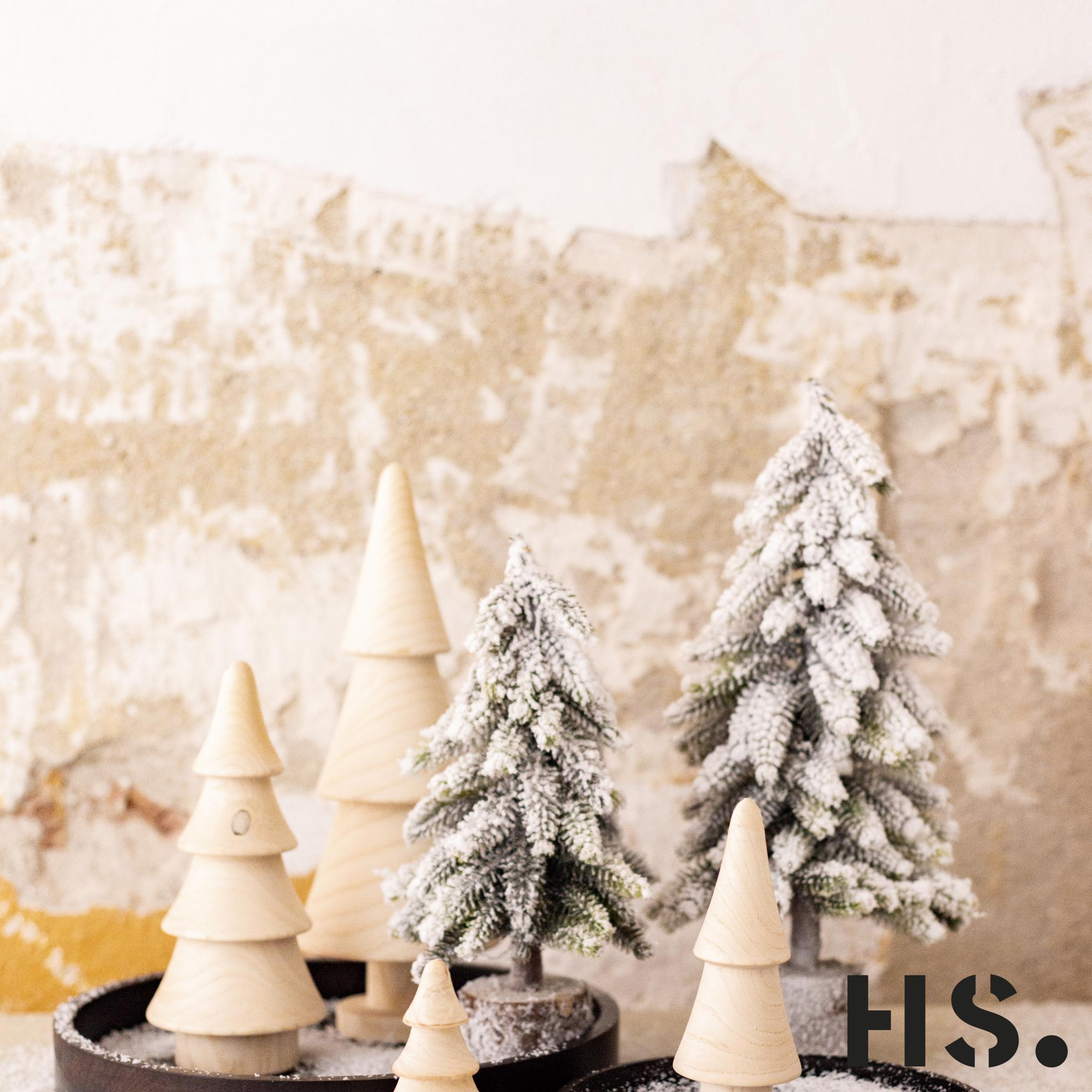 uitlaat wacht Apt Home Society - Kunst kerstboom - Decoratieboompje - Groen met Sneeuw - 35  cm - Spant7