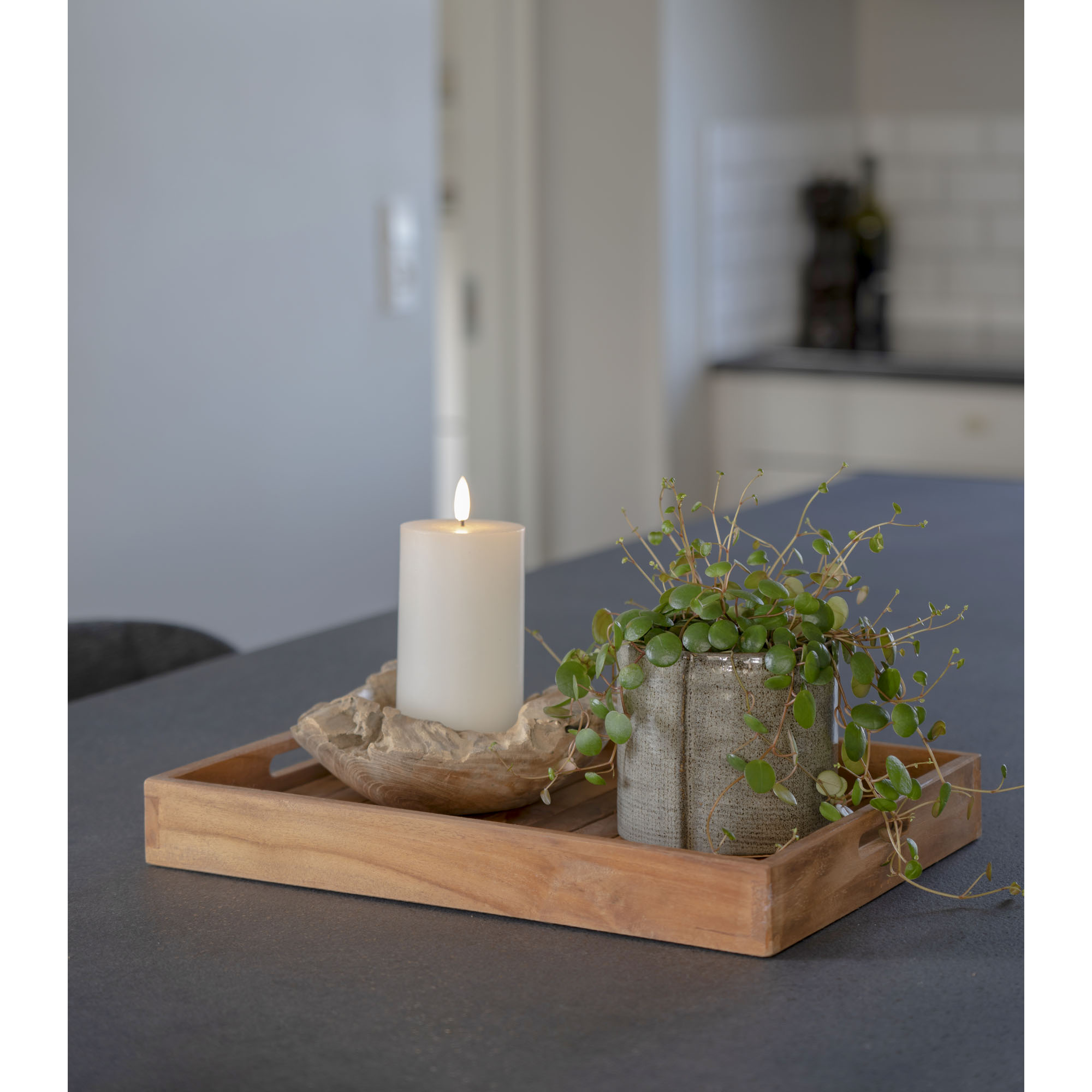 House Nordic - Set/3 Dienbladen - Teak - Afbeelding 8