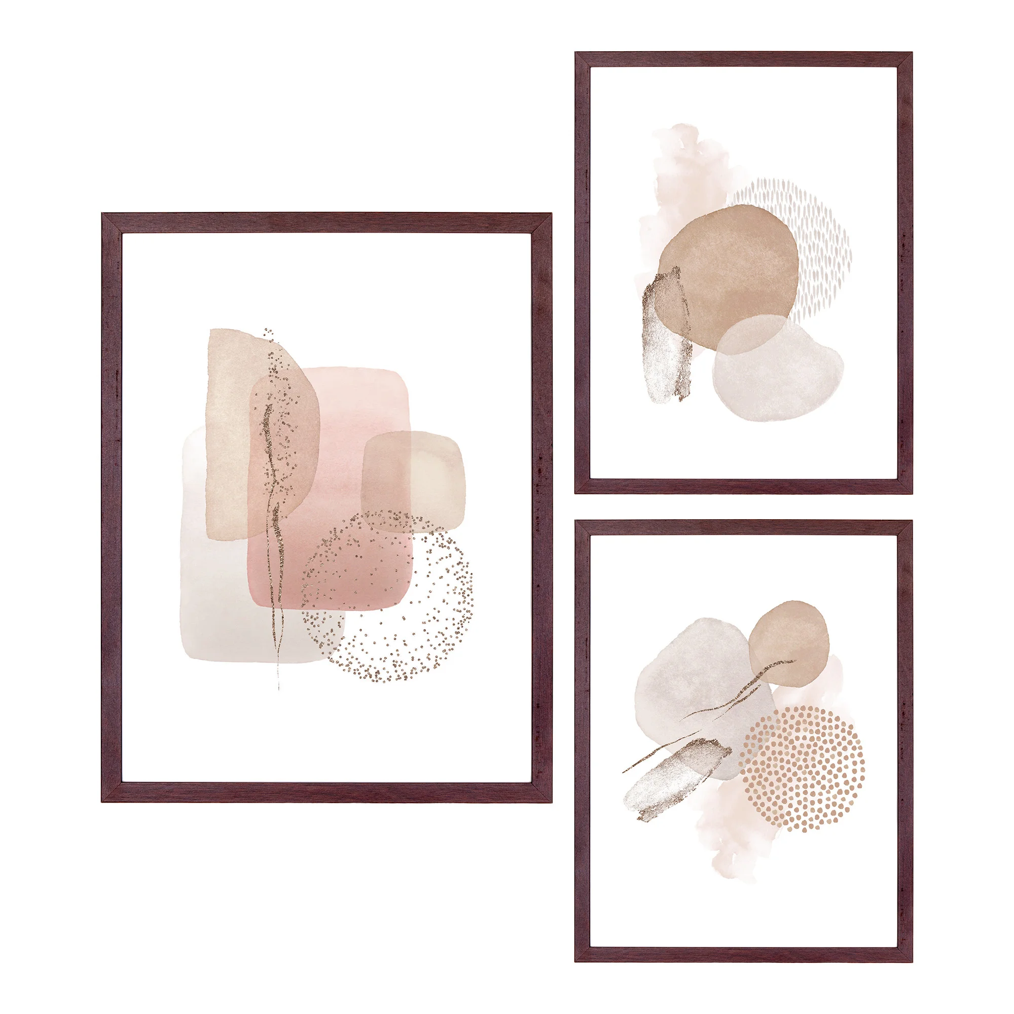 House Nordic - Set/3 - Aspen - Schilderijen - Muurdecoratie - 30x40 en 21x30