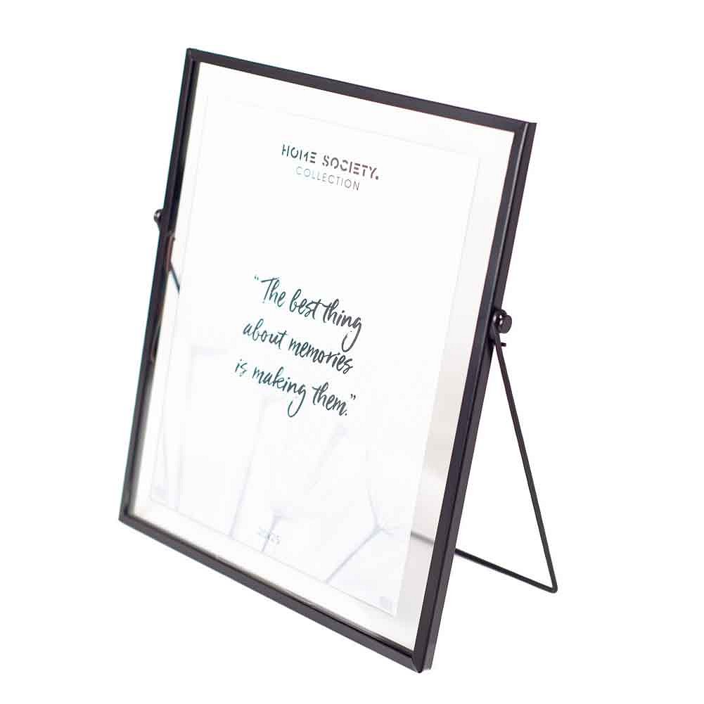 Home Society - Fotolijst Zwart - Kader - 20 x 25 cm / 24 x 30 cm - Smalle Lijst van Metaal