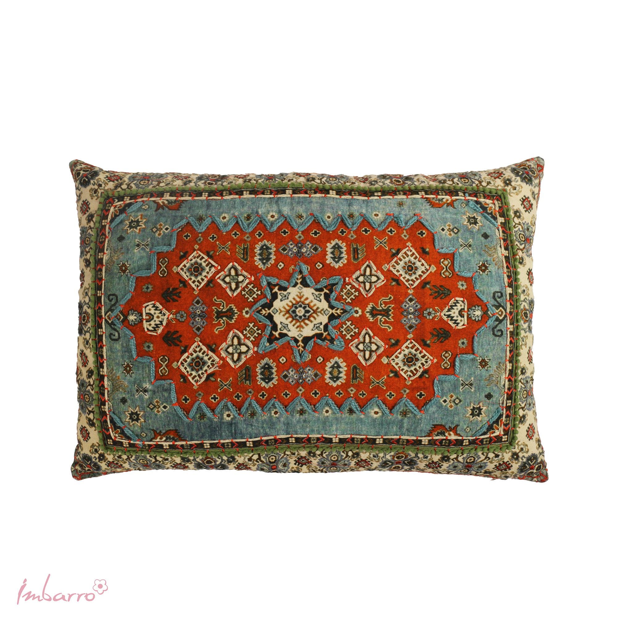 Imbarro - Sierkussen - Kussen - Meadow - 40x60cm - 100% Katoen - Bohemian Chic