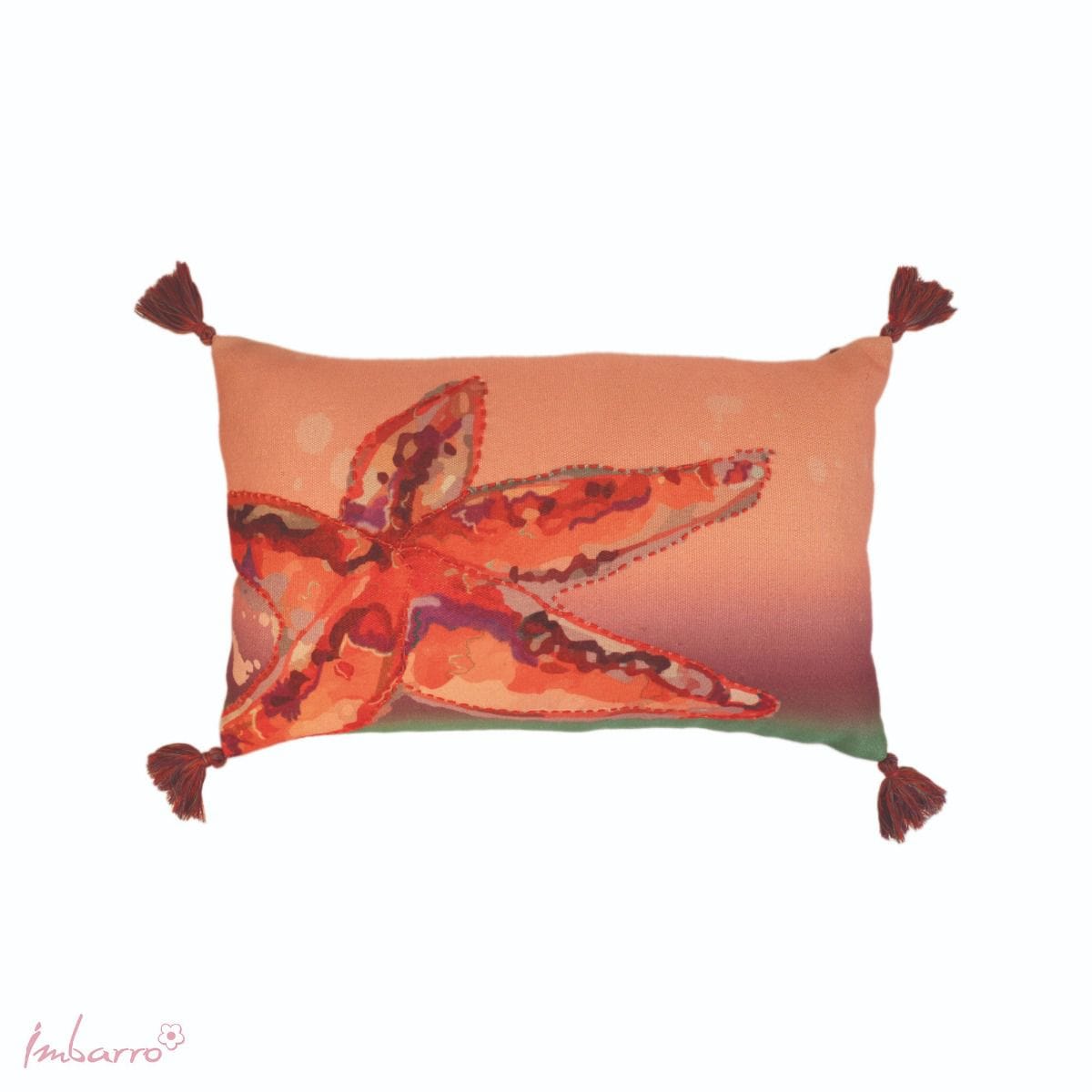 Imbarro - Sierkussen - Kussen - Starfish - Zeester - P.E.T. Gerecycled Plastic - 30x50cm