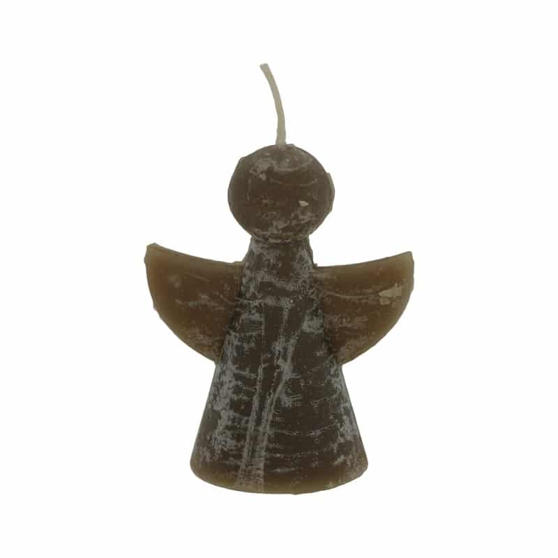 Home Society - Engel Kaarsjes - Doos 6 stuks - Bruin - 8.5 cm