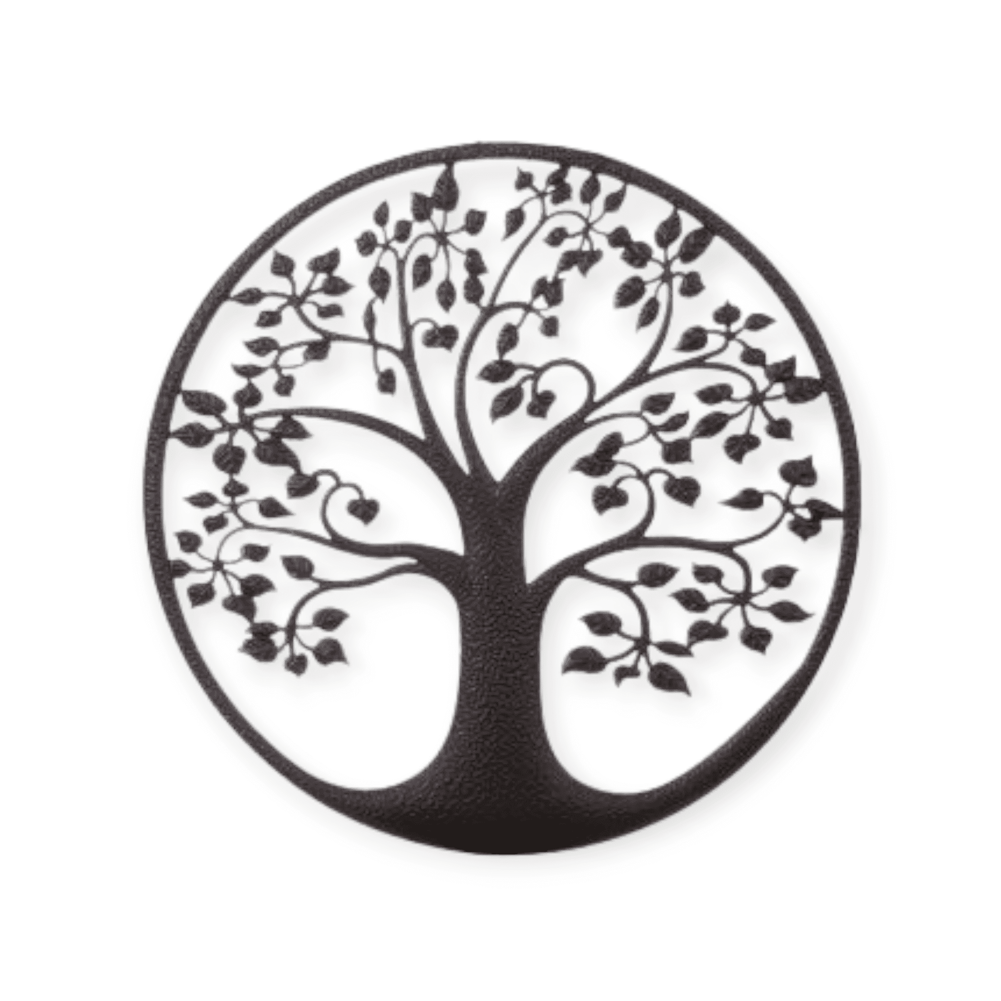 Gilde handwerk - Wandhanger - Levensboom - Tree of life - Metaal - Donkerbruin