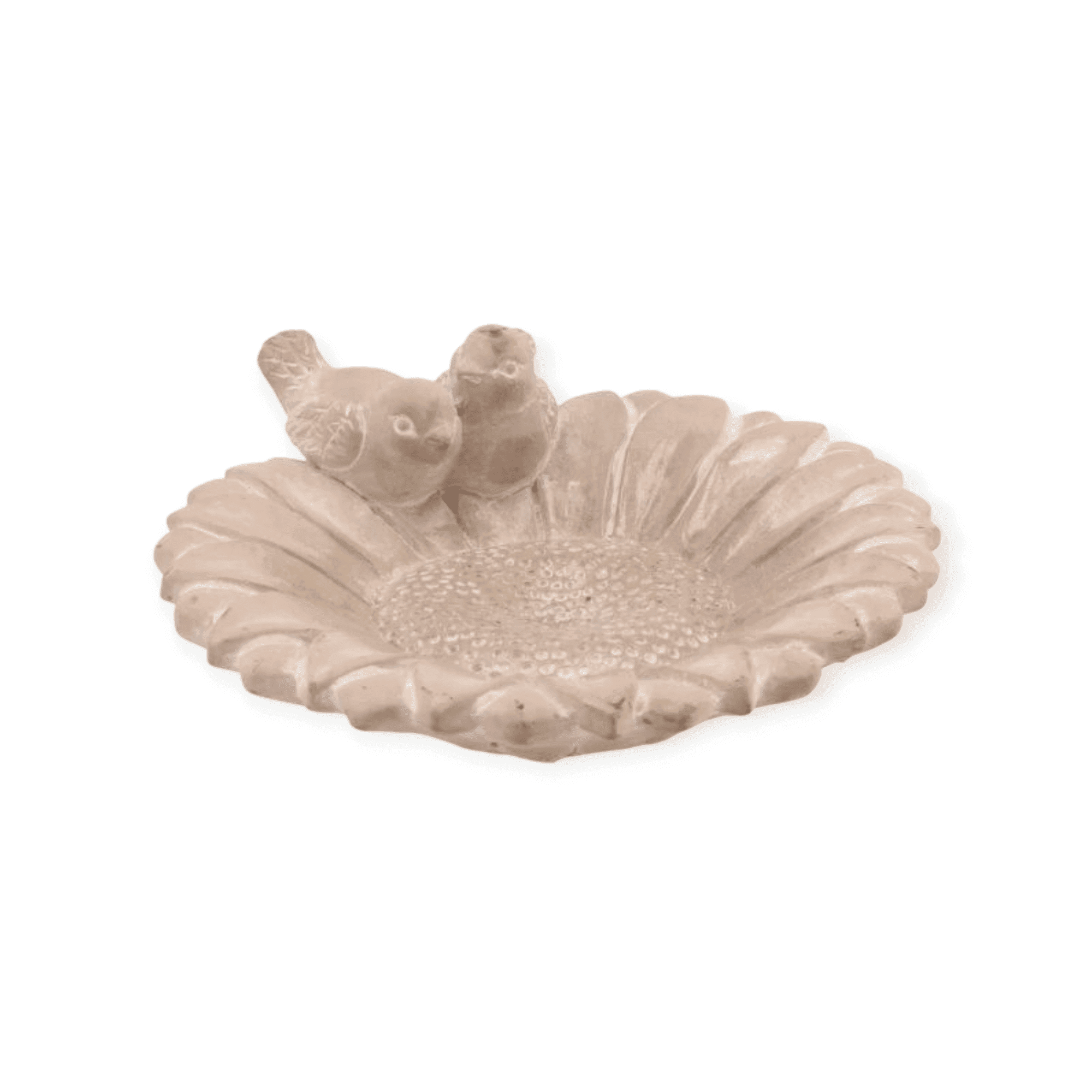 Daan Kromhout - Vogelbad - Vogeldrinkschaal - Zonnebloem- beton 24x22x8 cm