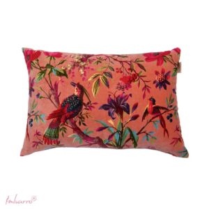 Imbarro - Kussen - Sierkussen - Paradise - Velours - Terra - 40x60 cm