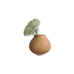 Home Society - Vaas - Keramiek - Bolvaas - Sand - Beige - 16x17cm - Modern - Landelijk