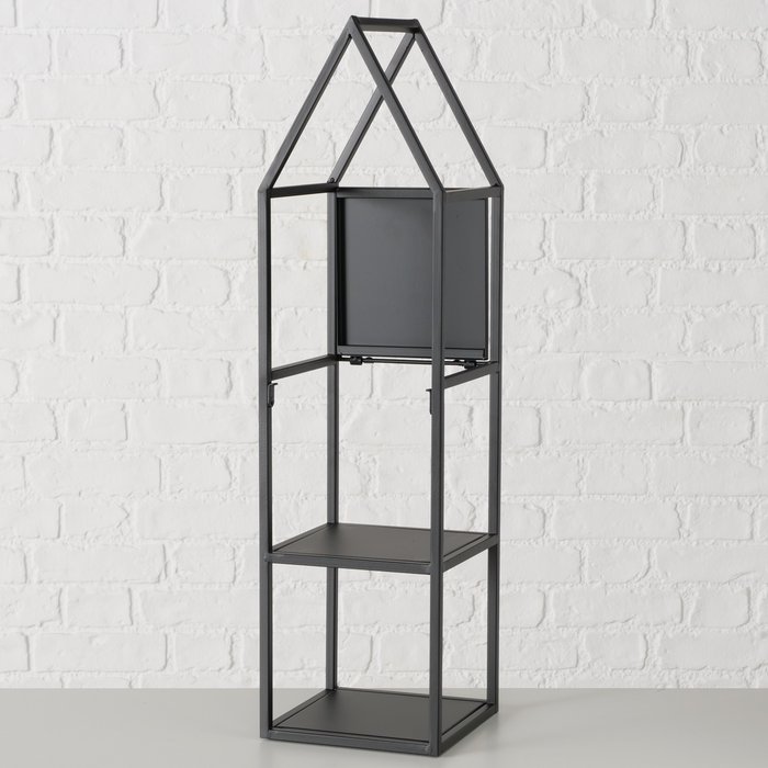 Boltze - Decoratie huisjes - Display huisjes - Set van 2 - Metaal - Zwart - 45x15 en 72x19cm - Afbeelding 5