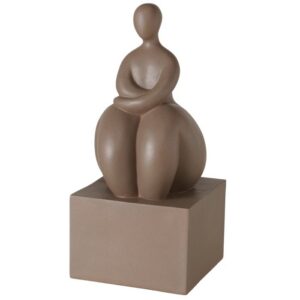 Boltze - Beeld - Sculptuur - Vrouw - Jolante - Bruin - 16x35cm - Polyresin - Boekensteun
