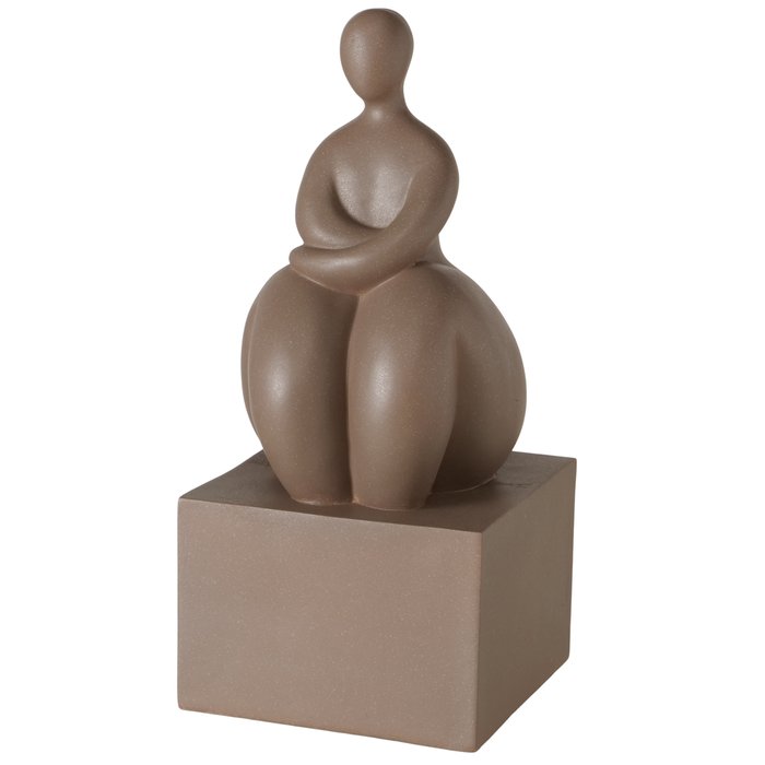 Boltze - Beeld - Sculptuur - Vrouw - Jolante - Bruin - 16x35cm - Polyresin - Boekensteun