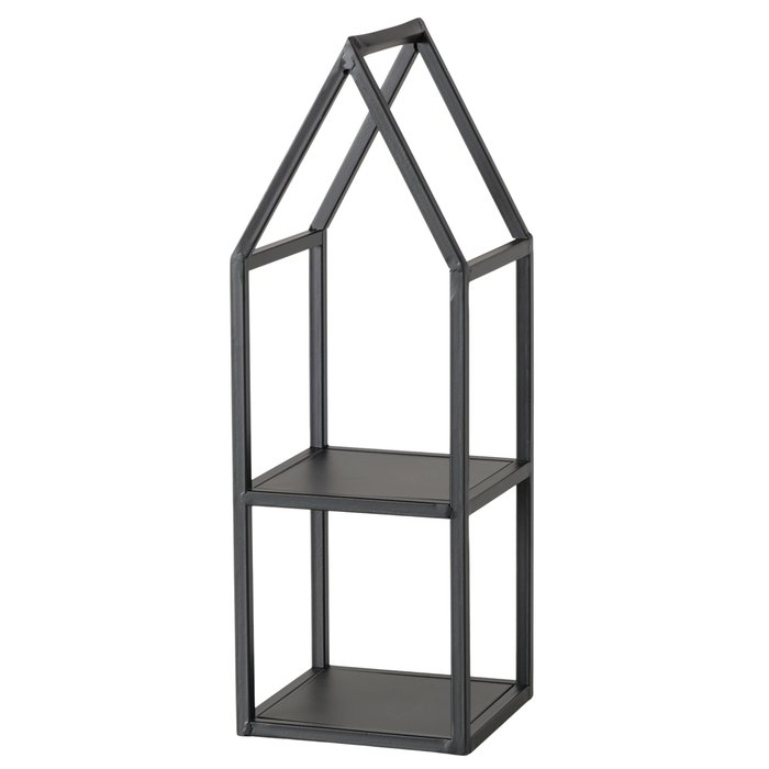 Boltze - Decoratie huisjes - Display huisjes - Set van 2 - Metaal - Zwart - 45x15 en 72x19cm - Afbeelding 6
