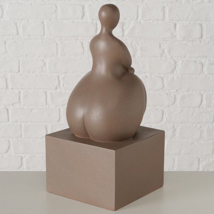 Boltze - Beeld - Sculptuur - Vrouw - Jolante - Bruin - 16x35cm - Polyresin - Boekensteun - Afbeelding 4