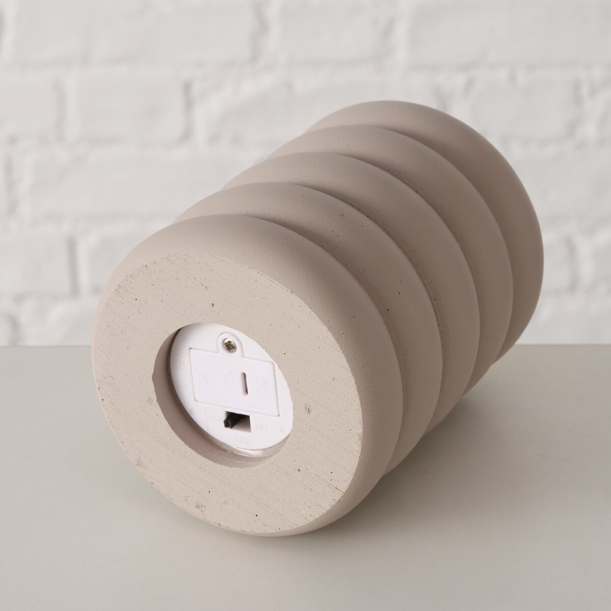 Boltze - LED-kaarsen - Led - Roban - Set van 2 - Beige en bruin - Met timer - 12 cm - Afbeelding 6