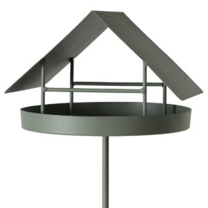 Boltze - Vogelvoederstation - Op stalen pin - Groen - Metaal - groen metaal - 170cm hoog