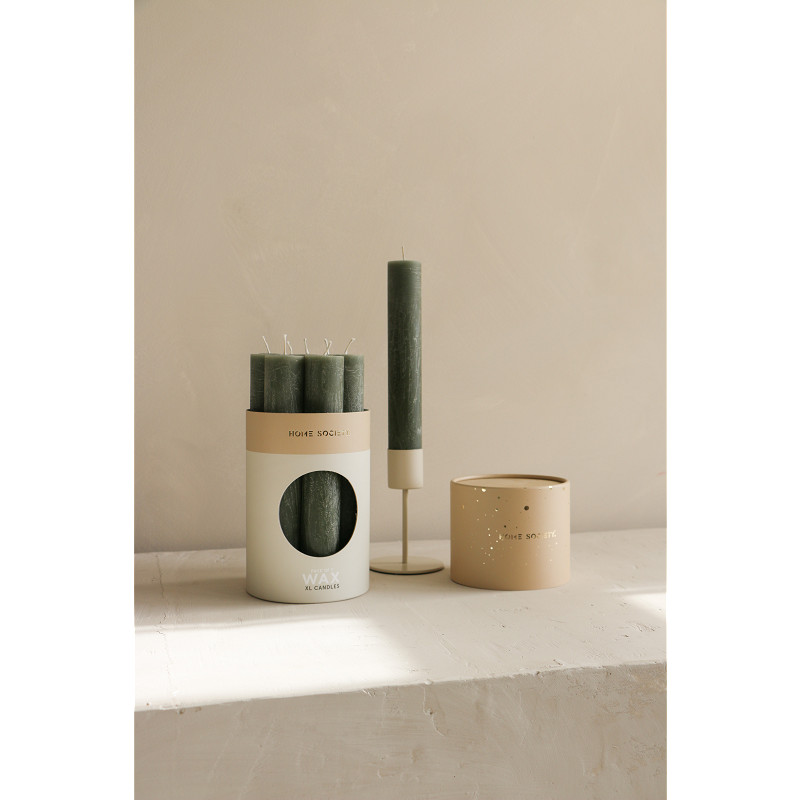 Home Society - XL - Dinerkaars - Doos 7 stuks - Groen - Rond 3,4 cm - 21 cm lang - Afbeelding 2