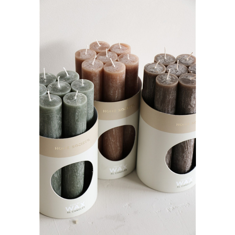 Home Society - XL - Dinerkaars - Doos 7 stuks - Groen - Rond 3,4 cm - 21 cm lang - Afbeelding 3