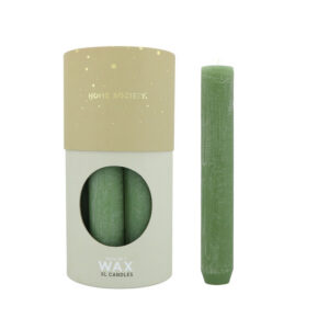 Home Society - XL Dinerkaars - Doos 7 stuks - Salie - Licht Groen - Rond 3,4 cm - 21 cm hoog