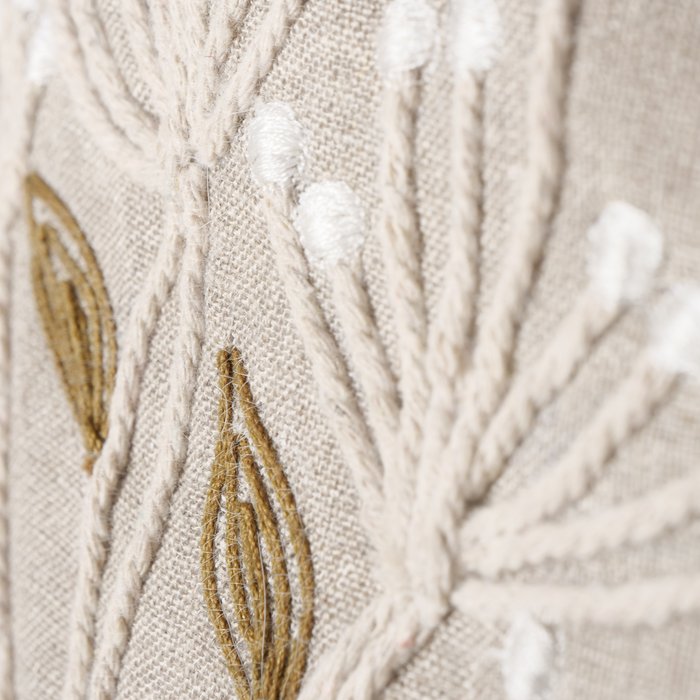 Boltze - Sierkussen - Kussen - Finna - 60x40 cm - Linnen - Handgeweven - Beige,Crème,Wit - Afbeelding 5