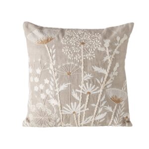 Boltze - Sierkussen - Kussen - Finna - 45x45cm - Linnen - Handgeweven - Beige,Crème,Wit