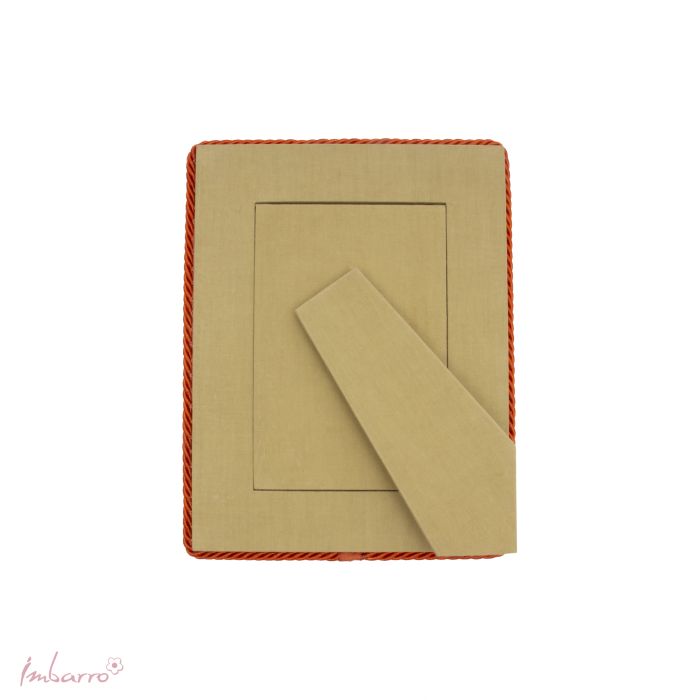 Imbarro - Fotolijst - Velvet - Olive - Olijfgroen - Oranje - Voor foto 9 x 14 cm - Totaal 18x23cm - Afbeelding 4