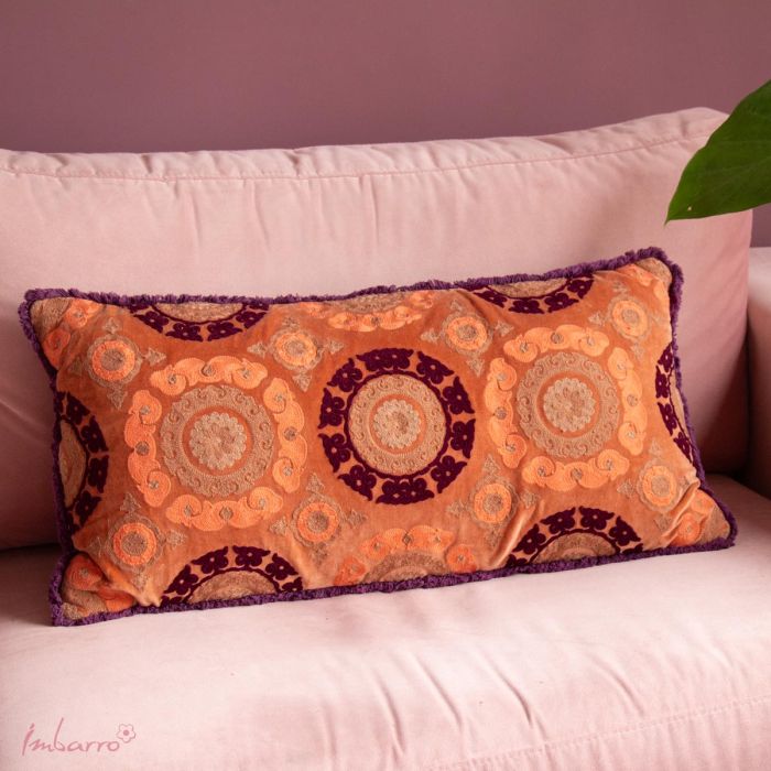 Imbarro - Sierkussen - Festa - Velvet - 35 x 70 cm - Jaren 70 Vibe - Afbeelding 3