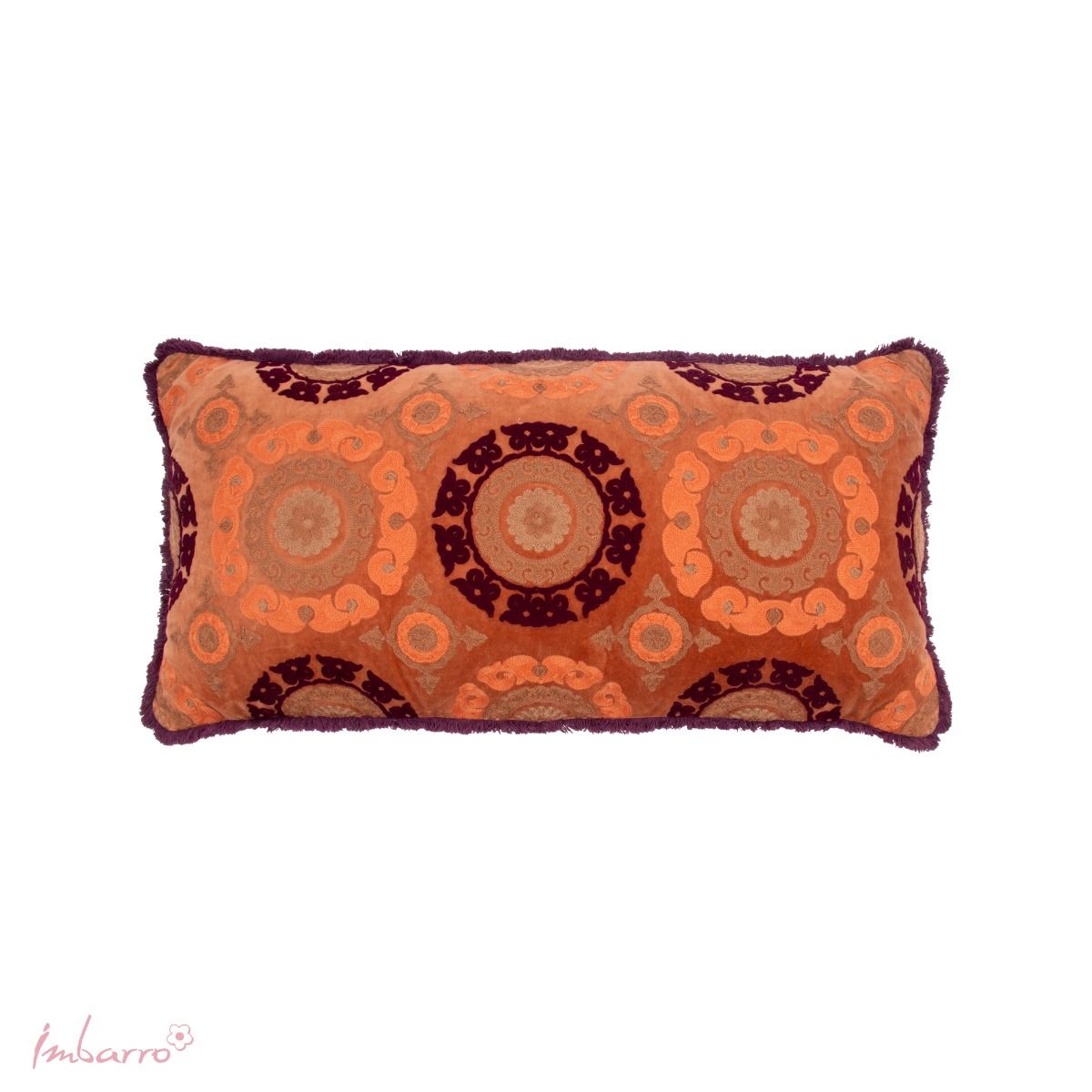 Imbarro - Sierkussen - Festa - Velvet - 35 x 70 cm - Jaren 70 Vibe