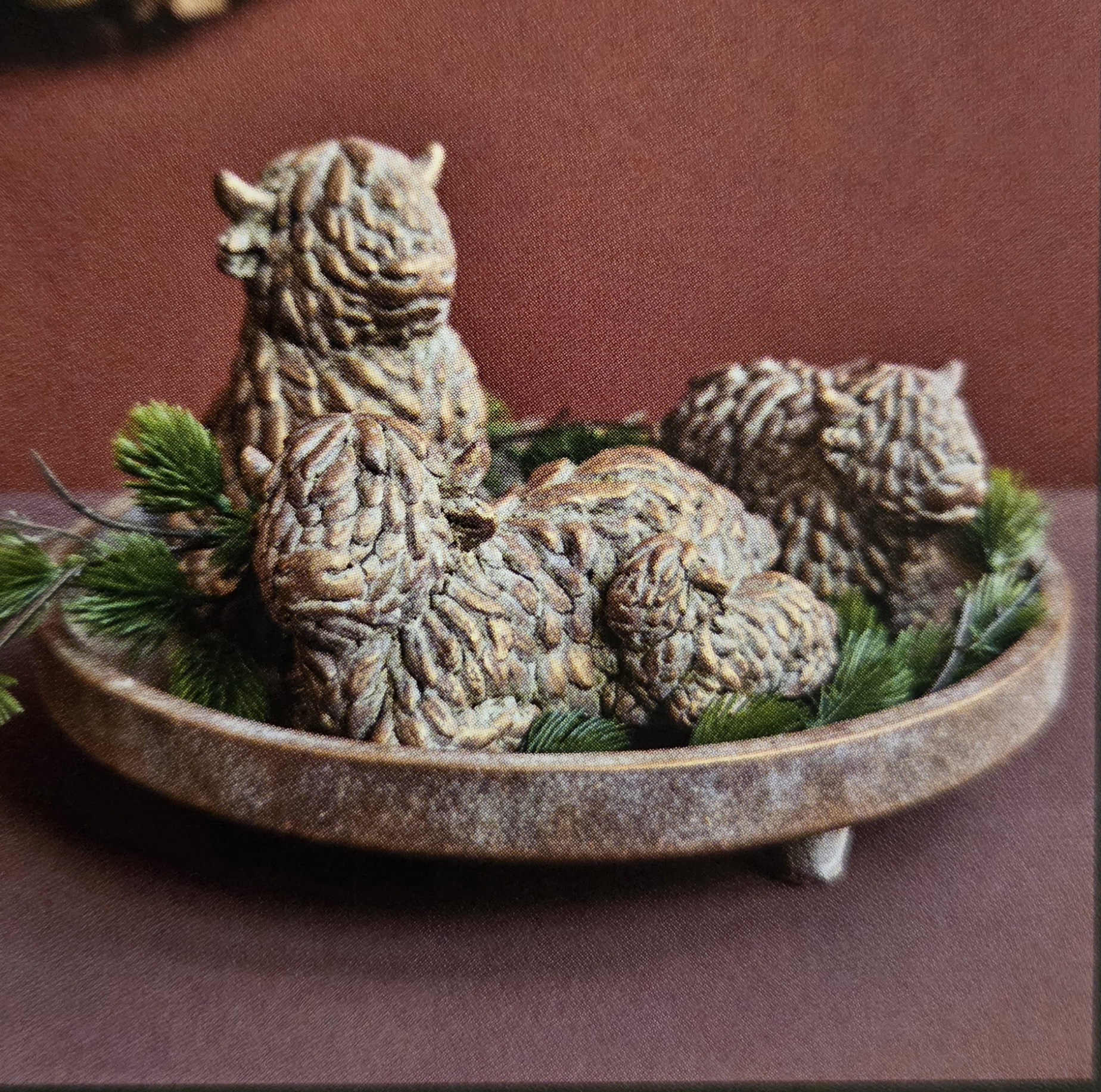 Daan Kromhout - Beeld - Decoratie - Set van 2 - Schotse Hooglander - Zittend en Staand - Beton - 12x11x15cm - Afbeelding 3