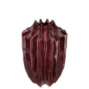 Daan Kromhout - Vaas - Bloemenvaas - Juna - Keramiek - Burgundy - Paars - 19x25cm