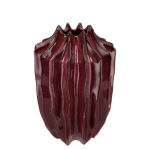 Daan Kromhout - Vaas - Bloemenvaas - Juna - Keramiek - Burgundy - Paars - 22x30cm