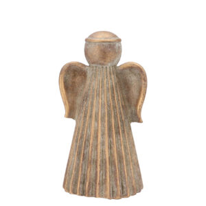 Daan Kromhout - Engel - Angel - Beton - Goud - Grijs - 12x10x20cm - Kerst - Winter