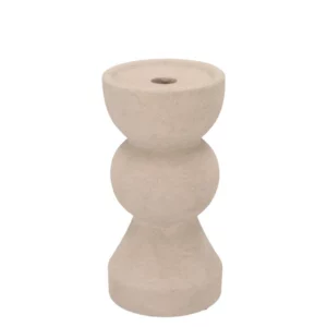Daan Kromhout - Kaarsenhouder - Kandelaar - Florence - Sand - Keramiek - Cementlook - 21 cm