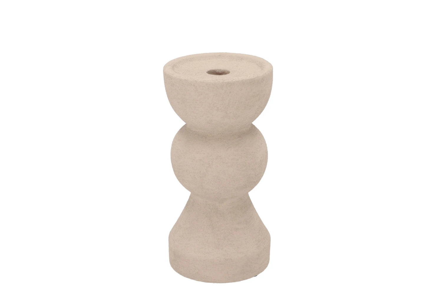 Daan Kromhout - Kaarsenhouder - Kandelaar - Florence - Sand - Keramiek - Cementlook - 21 cm