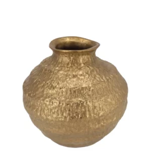 Daan Kromhout - Vaas - Bloemenvaas - Goud - Keramiek - Quinty - Bol - 22x22x22cm