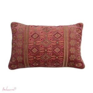 Imbarro - Sierkussen - Nina - Paars - Bordeaux Rood - 40 x 60 cm - Velvet