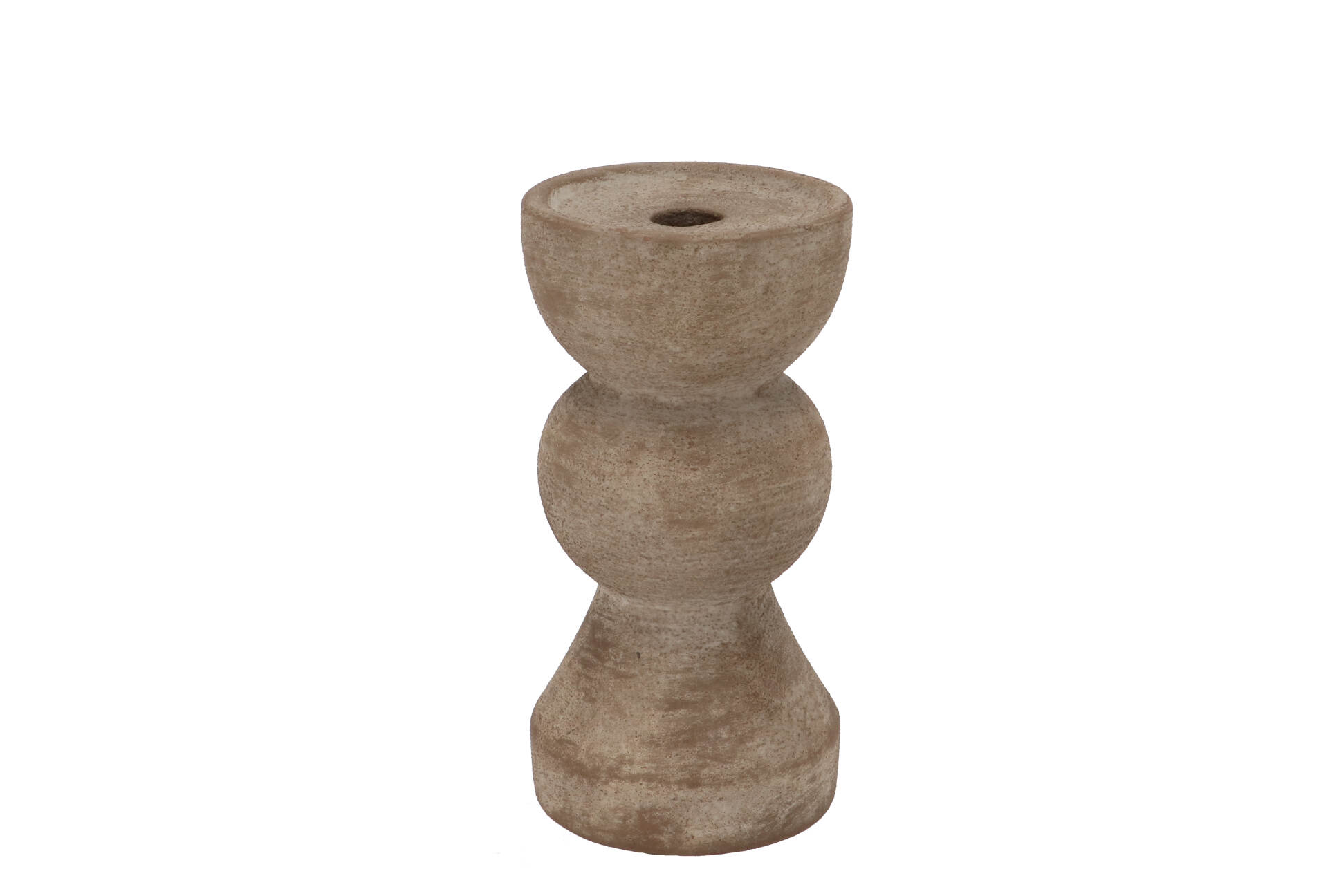 Daan Kromhout - Kaarsenhouder - Kandelaar - Florence - Bronze - Bruin - Keramiek - Cementlook - 21 cm