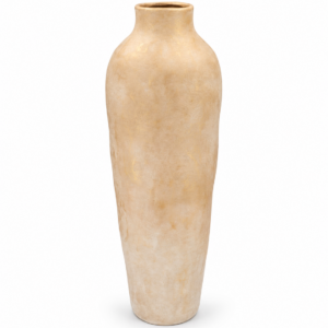 Daan Kromhout- Vaas - Keramiek - Robuust - Handgemaakt - Florence - Antique Wit-Goud - 16x48cm