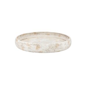 Daan Kromhout - Coaster - Dienblad - Tray - Wit Beige - Metaal - Met rand - 27x6cm