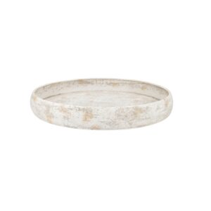 Daan Kromhout - Coaster - Dienblad - Tray - Wit - Beige - Metaal - Met rand - 37x6cm