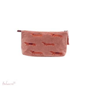 Imbarro - Pouch - Beautybag - Toilettas - Noble - Teckel - Velvet - 20x30