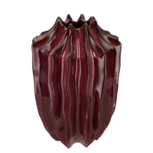 Daan Kromhout - Vaas - Bloemenvaas - Juna - Keramiek - Burgundy - Paars - 25x25x37cm
