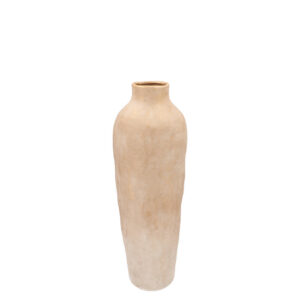 Daan Kromhout - Vaas - Bloemenvaas - Florence - Antique Goud - Wit - 12 x 12 x 35 cm - Aardewerk