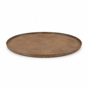 Daan Kromhout - Dienblad - Tray - Plate - Brons - Bruin - Rustiek - Metaal - 46x2cm