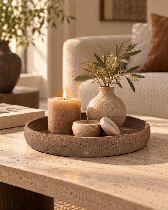 Daan Kromhout - Coaster - Dienblad - Tray - Brons - Bruin - Metaal - Met rand - 27x6cm - Afbeelding 2