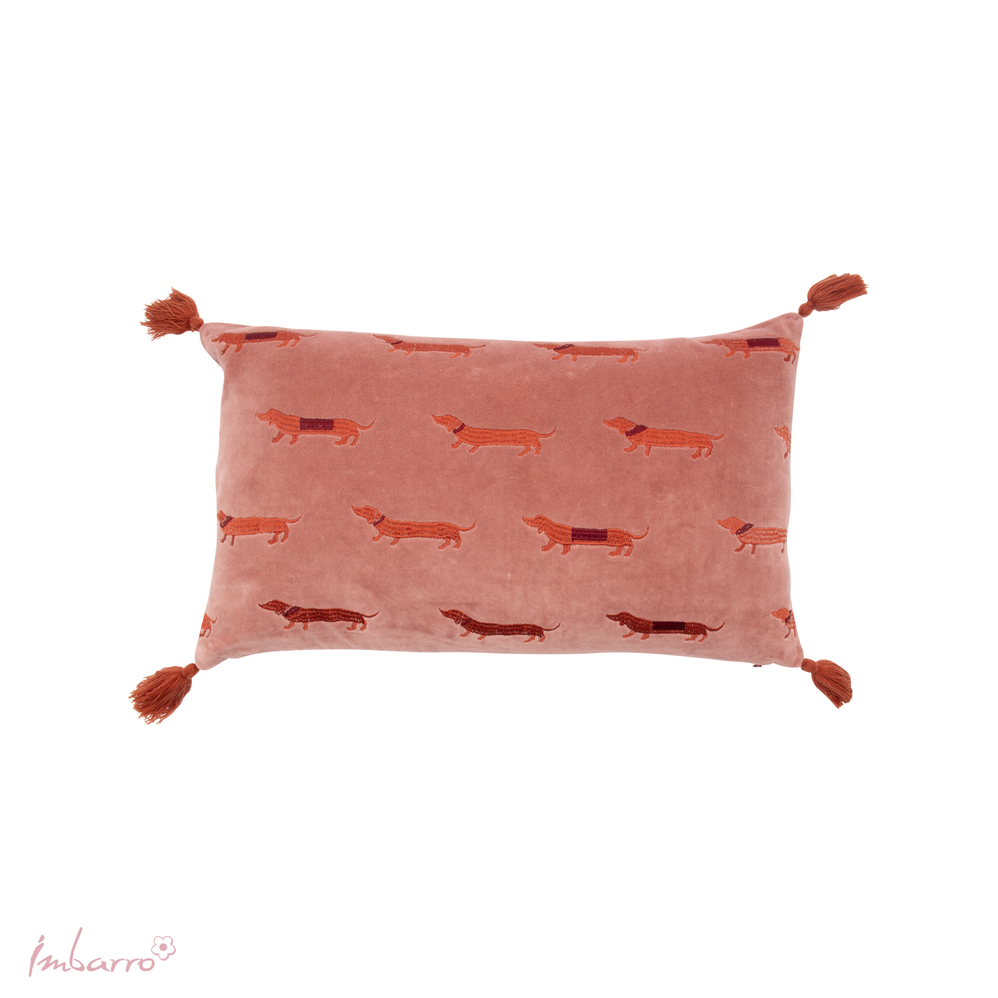 Imbarro - Noble - Sierkussen - Kussen - Teckel - Hond - Velvet -30x50cm - Luxe katoen Velvet
