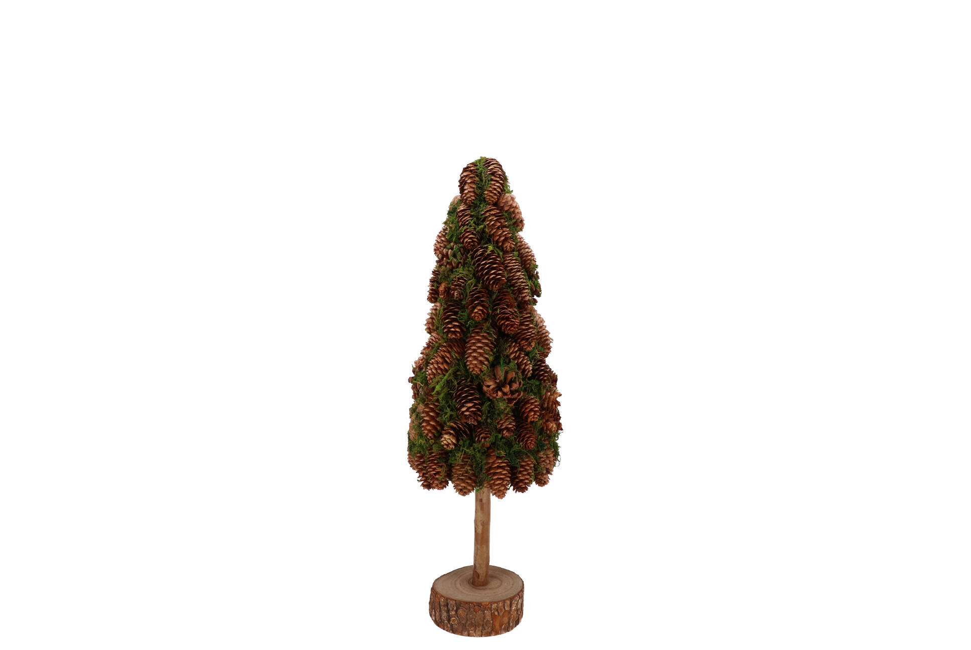 Daan Kromhout - Decoratieve Kerstboom - Boom - Kerstdecoratie - Met Dennenappels - 12 x 30 cm