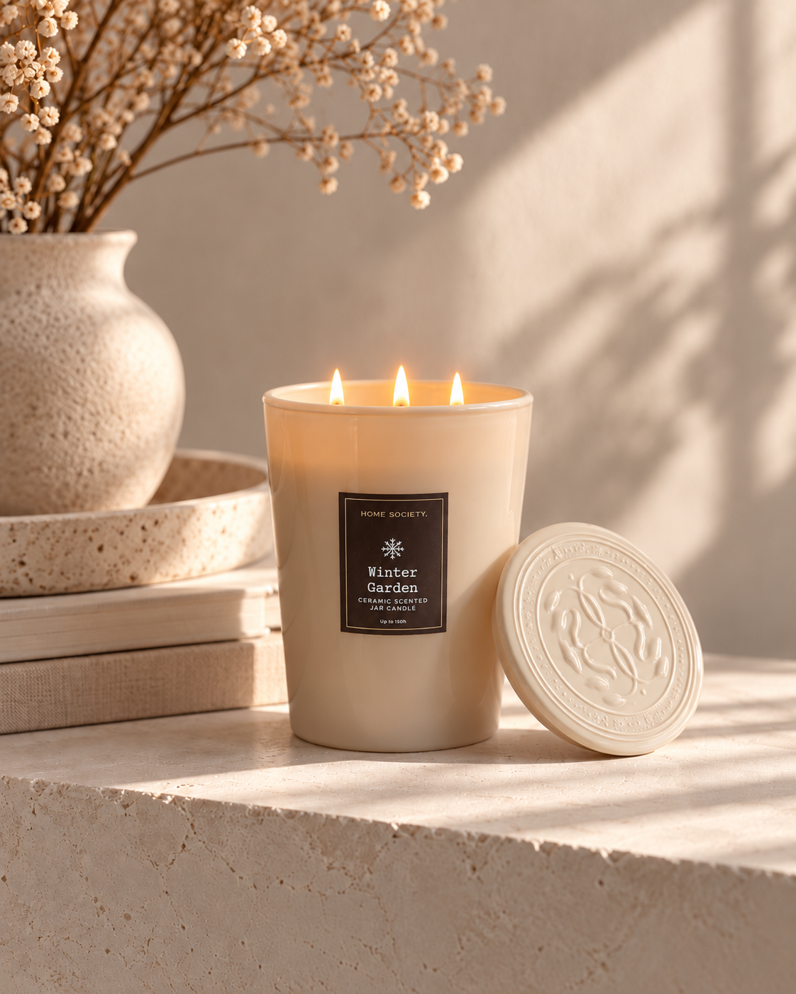 Home Society - Geurkaars - Luxe - Winter Garden - tot 50 uur - 3 lonten - Afbeelding 2