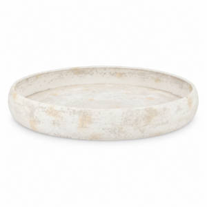 Daan Kromhout - Coaster - Dienblad - Tray - Wit - Robuust - Oud Wit - Metaal - Met rand - 47x6cm